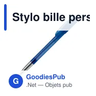 Stylo bille personnalisable givré à pointe métal avec logo - Deniro Transparent - Miniature 2