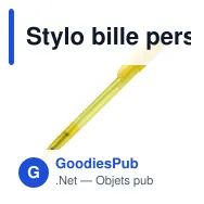 Stylo bille personnalisable givré en ABS avec logo - Deniro Transparent - Miniature 3