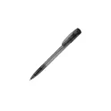Variante Noir givré - Stylo bille personnalisable givré en ABS avec logo - Deniro Transparent