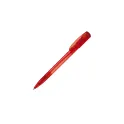 Variante Rouge givré - Stylo bille personnalisable givré en ABS avec logo - Deniro Transparent