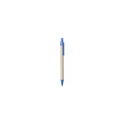 Variante bleu - Stylo bille personnalisable Desok avec logo en carton recyclé