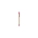 Variante rouge - Stylo bille personnalisable Desok avec logo en carton recyclé
