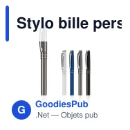 Stylo bille personnalisable en aluminium à deux anneaux avec logo - Deux Anneaux - Miniature 1