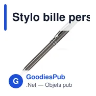 Stylo bille personnalisable en aluminium à deux anneaux avec logo - Deux Anneaux - Miniature 2