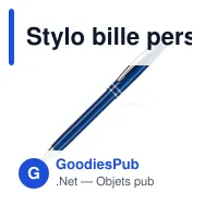 Stylo bille personnalisable en aluminium à deux anneaux avec logo - Deux Anneaux - Miniature 4