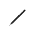 Variante Noir - Stylo bille personnalisable en aluminium à deux anneaux avec logo - Deux Anneaux