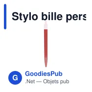 Stylo bille personnalisable en ABS recyclé avec logo - Stylo Dinor - Miniature 12