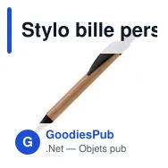 Stylo bille personnalisable en bambou et ABS avec logo - Eco Leaf - Miniature 2