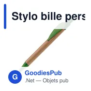 Stylo bille personnalisable en bambou et ABS avec logo - Eco Leaf - Miniature 3