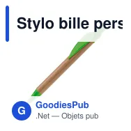 Stylo bille personnalisable en bambou et ABS avec logo - Eco Leaf - Miniature 4