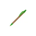 Variante Vert clair - Stylo bille personnalisable en bambou et ABS avec logo - Eco Leaf
