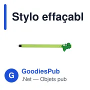 Stylo bille effaçable personnalisable avec logo - Amalda - Miniature 4
