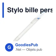 Stylo bille personnalisable en R-PET recyclé avec logo - Miniature 4