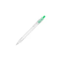 Variante Transparent vert - Stylo bille personnalisable en R-PET recyclé avec logo