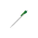 Variante Blanc / vert - Stylo bille personnalisable en ABS blanc opaque avec logo - Futurepoint