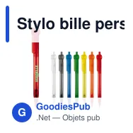 Stylo bille personnalisable en ABS transparent avec logo - Futurepoint - Miniature 1