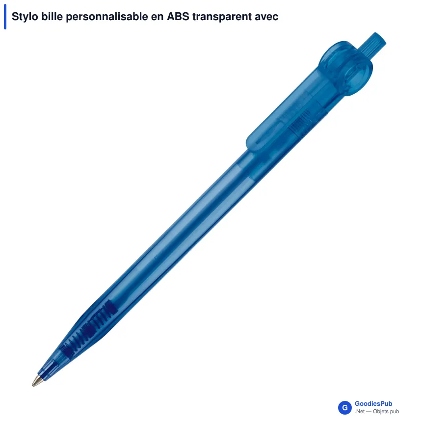 Stylo bille personnalisable en ABS transparent avec logo - Futurepoint - Image 6