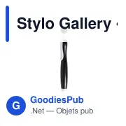 Stylo bille personnalisable avec logo pour entreprises - Modèle Gallery - Miniature 1