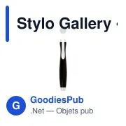 Stylo bille personnalisable avec logo pour entreprises - Modèle Gallery - Miniature 2