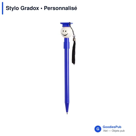 Stylo bille personnalisable Gradox avec logo - modèle diplômé - Image 11