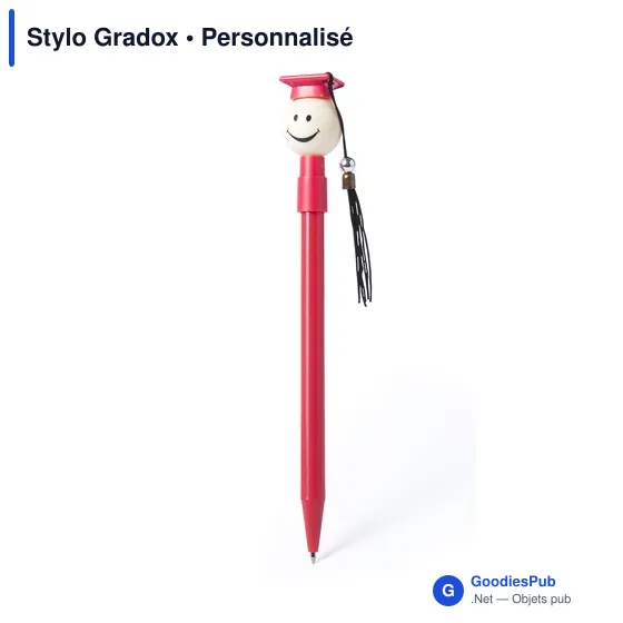 Stylo bille personnalisable Gradox avec logo - modèle diplômé - Image 7