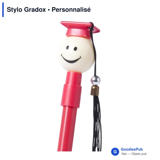 Stylo bille personnalisable Gradox avec logo - modèle diplômé - Image 10