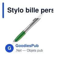 Stylo bille personnalisable argent et couleur avec logo - Hawaï - Miniature 6