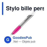 Stylo bille personnalisable argent et couleur avec logo - Hawaï - Miniature 8