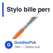 Stylo bille personnalisable argent et couleur avec logo - Hawaï - Miniature 10
