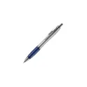 Variante Argent / Bleu - Stylo bille personnalisable argent et couleur avec logo - Hawaï