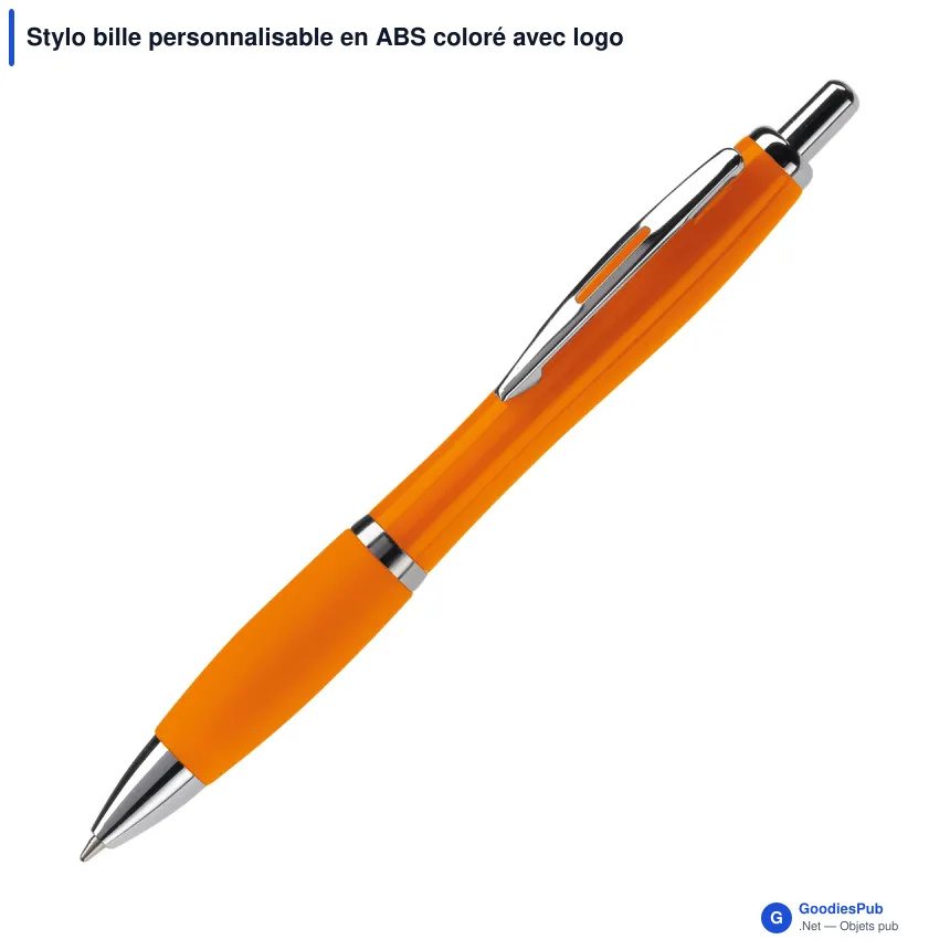Stylo bille personnalisable en ABS coloré avec logo - Hawaï opaque - Image 2