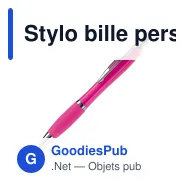 Stylo bille personnalisable en ABS coloré avec logo - Hawaï opaque - Miniature 3