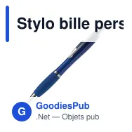 Stylo bille personnalisable en ABS coloré avec logo - Hawaï opaque - Miniature 4