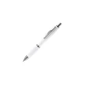 Variante Blanc - Stylo bille personnalisable en ABS coloré avec logo - Hawaï opaque