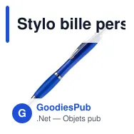 Stylo bille personnalisable en ABS transparent avec logo - Hawaï - Miniature 4