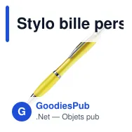 Stylo bille personnalisable en ABS transparent avec logo - Hawaï - Miniature 5
