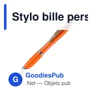 Stylo bille personnalisable en ABS transparent avec logo - Hawaï - Miniature 7