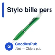 Stylo bille personnalisable en ABS transparent avec logo - Hawaï - Miniature 8