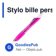 Stylo bille personnalisable en ABS transparent avec logo - Hawaï - Miniature 9