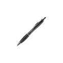 Variante Transparent Noir - Stylo bille personnalisable en ABS transparent avec logo - Hawaï