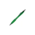 Variante Transparent vert - Stylo bille personnalisable en ABS transparent avec logo - Hawaï