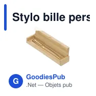 Stylo bille personnalisable en bambou avec logo - Stylo Holan - Miniature 4