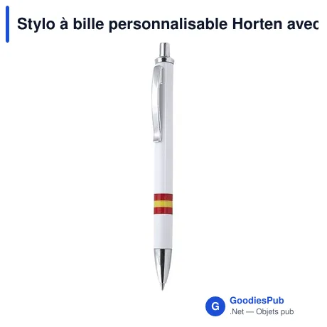 Stylo à bille personnalisable Horten avec logo