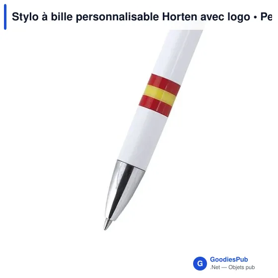 Stylo à bille personnalisable Horten avec logo - Image 5