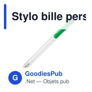 Stylo bille personnalisable en PLA givré avec logo - Stilolinea Ingeo Pen Clear - Miniature 3