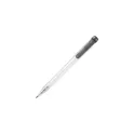 Variante Noir givré - Stylo bille personnalisable en PLA givré avec logo - Stilolinea Ingeo Pen Clear