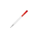 Variante Rouge givré - Stylo bille personnalisable en PLA givré avec logo - Stilolinea Ingeo Pen Clear