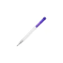 Variante Violet givré - Stylo bille personnalisable en PLA givré avec logo - Stilolinea Ingeo Pen Clear
