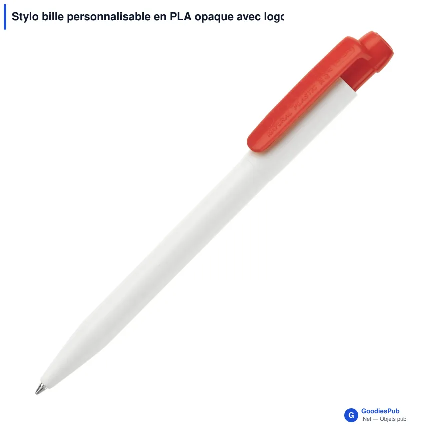 Stylo bille personnalisable en PLA opaque avec logo - Stilolinea Ingeo Pen - Image 2