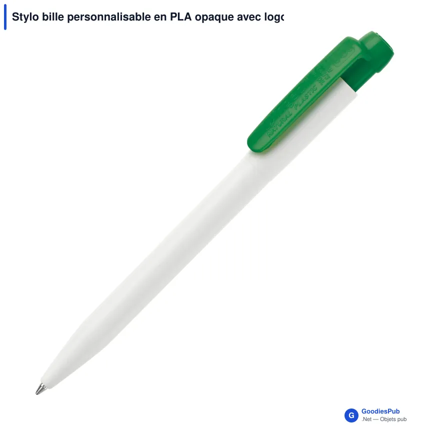 Stylo bille personnalisable en PLA opaque avec logo - Stilolinea Ingeo Pen - Image 3